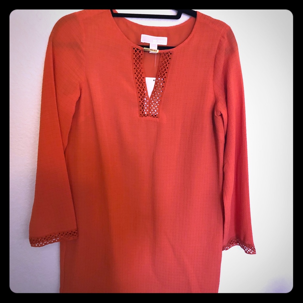 Michael kors orange tunic XS- NWT